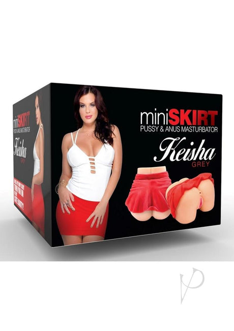 Star Stroker Mini Skirt Keisha Grey Pussy and Anus Masturbator - Vanilla