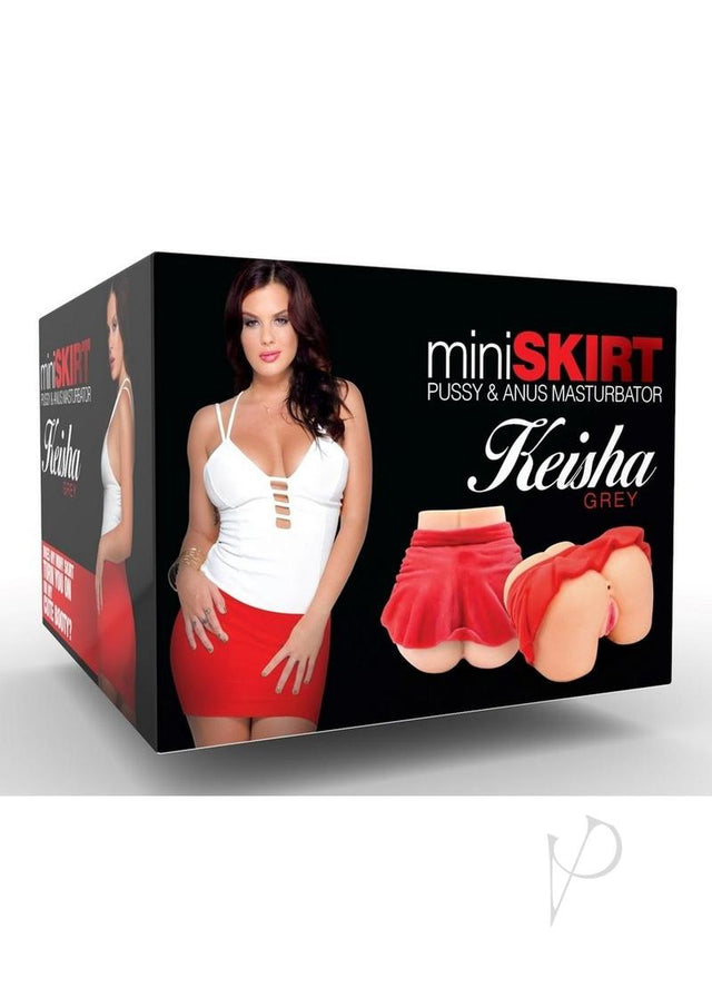 Star Stroker Mini Skirt Keisha Grey Pussy and Anus Masturbator - Vanilla