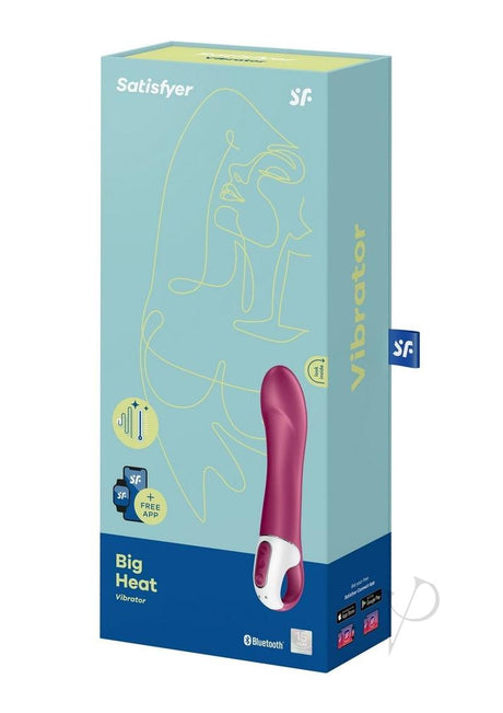 Satisfyer Big Heat Rechargeable Silicone Warming Vibrator - Magenta