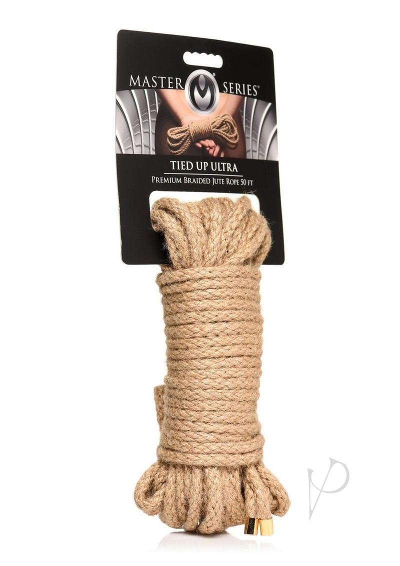 Tied Up Ultra Premium Braided Jute Rope 50ft - Brown