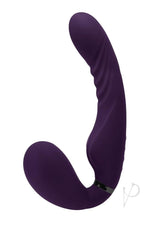 Share The Love Rechargeable Silicone Strap-On - Purple