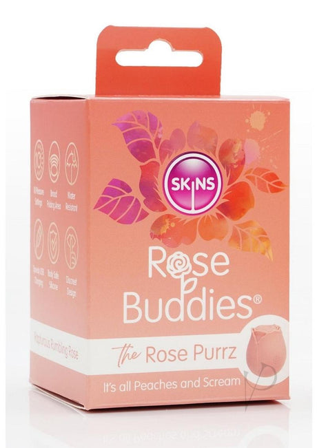 Skins Rose Buddies Rose Purrz Rechargeable Silicone Clitoral Vibrator - Beige