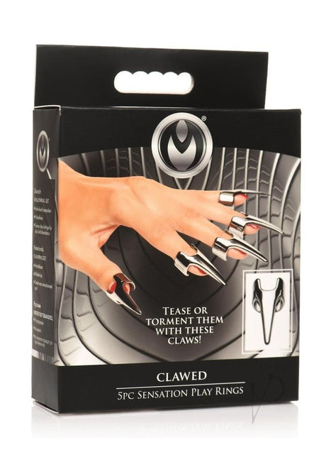 Master Series Clawed Sensation Stainless Steel Play Rings (5 Piece)