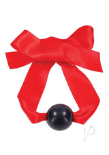 Sex and Mischief Amor Satin Ball Gag - Red/Black