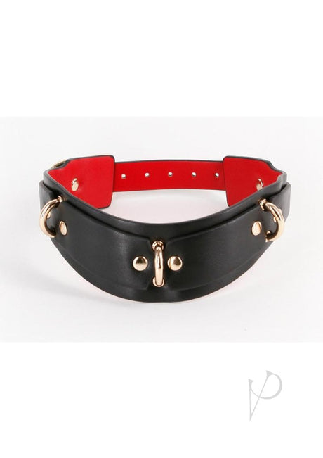 Fetish and Fashion Lillith Collar - Black/Gold