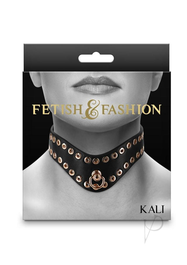 Fetish and Fashion Kali Collar - Black/Gold