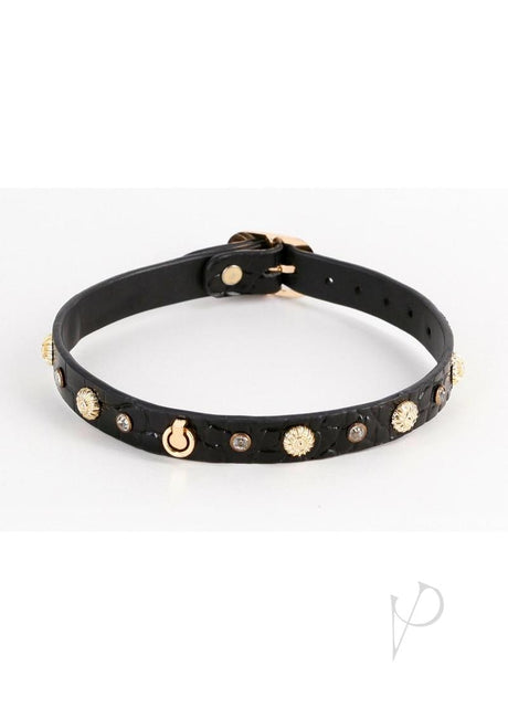 Fetish and Fashion Alina Collar - Black/Gold