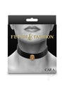 Fetish and Fashion Cara Collar - Black/Gold