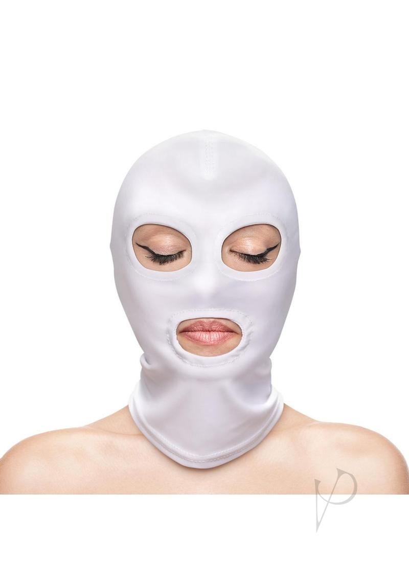 Fetish and Fashion Eyes andamp; Mouth Hood - White