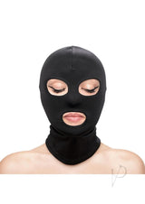 Fetish and Fashion Eyes andamp; Mouth Hood - Black