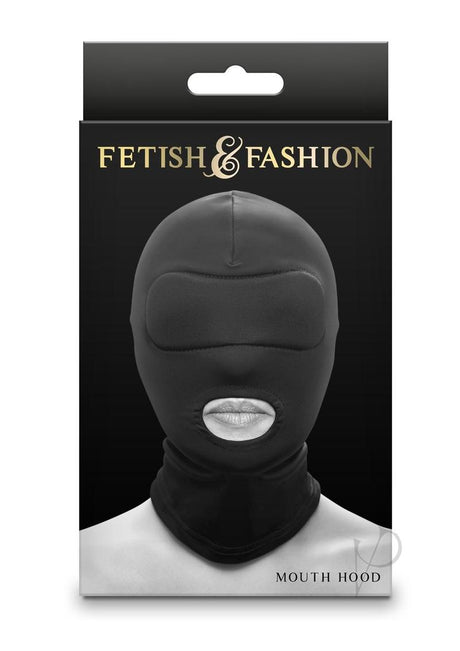 Fetish and Fashion Mouth Hood - Black