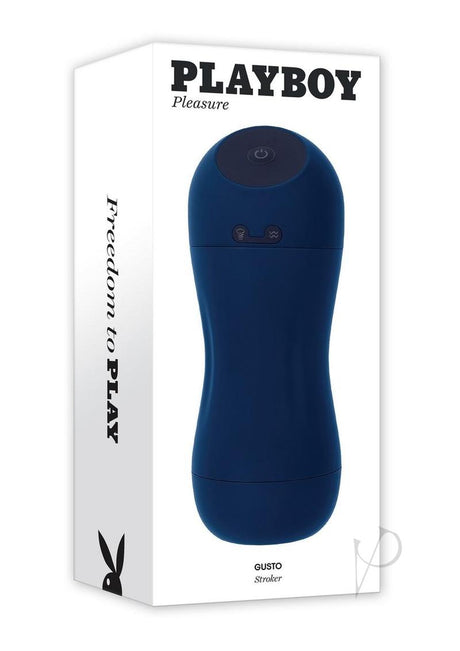 Playboy Gusto Rechargeable Silicone Masturbator - Blue