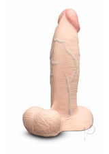 B-Vibe Slipskin Realistic Silicone Girthy Dildo 8in - Vanilla