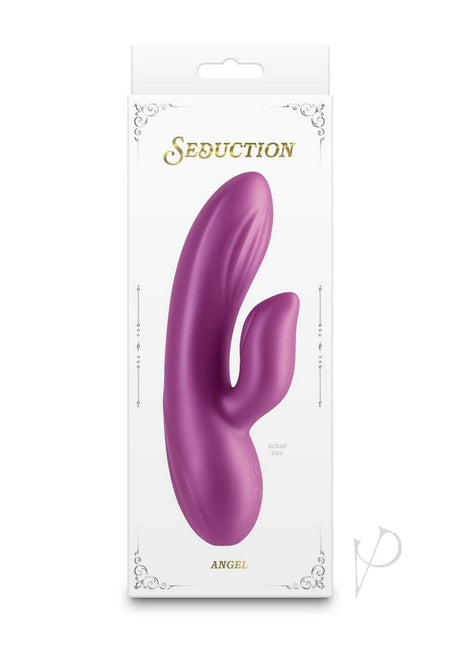 Seduction Angel Rechargeable Silicone Rabbit Vibrator - Magenta