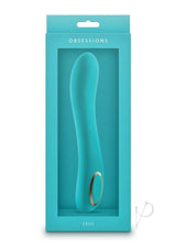Obsessions Zeus Rechargeable Silicone Vibrator - Aqua