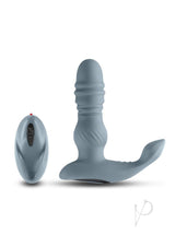 Renegade Apex Rechargeable Silicone Prostate Massager with Remote Control - Gray