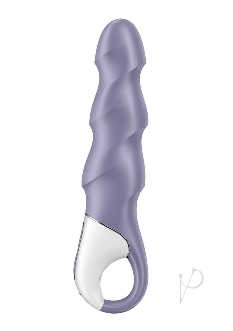 Satisfyer AIr Pump Vibrator 1 Rechargeable Silicone Vibrator - Purple/White