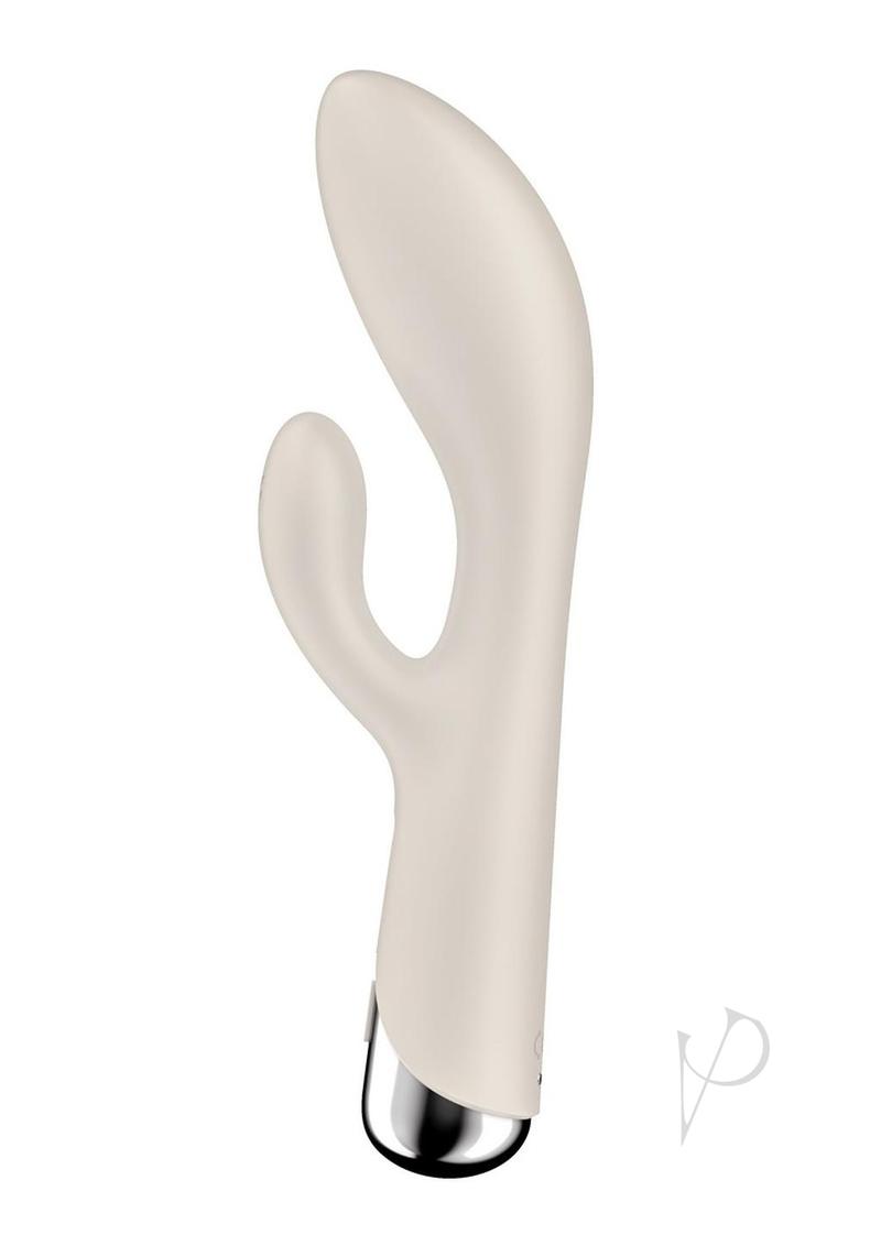 Satisfyer Spinning Rabbit 1 Rechargeable Silicone Rabbit Vibrator - Beige