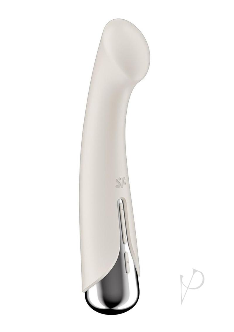 Satisfyer Spinning G-Spot 1 Rechargeable Silicone Vibrator - Beige