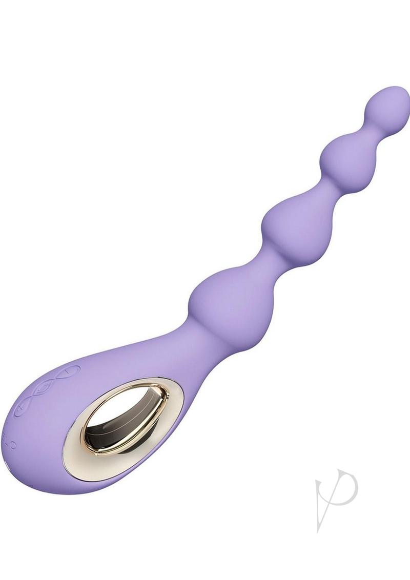 Soraya Rechargeable Silicone Anal Beads - Violet Dusk