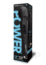 Bodywand Power Wand Rechargeable Silicone Wand Massager 12in - Black