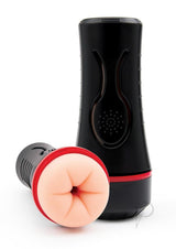 Envy Toys Squeezable Rear Clutch Vibrating Discreet Backdoor Stroker - Black