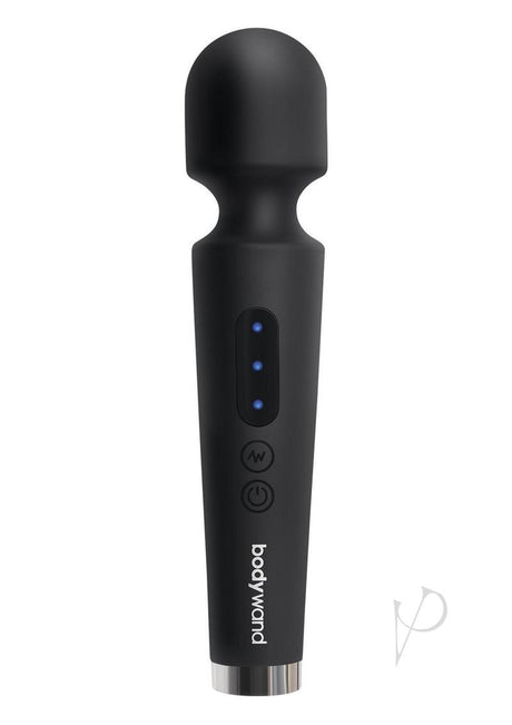 Bodywand Power Wand Rechargeable Silicone Wand Massager 8in - Black