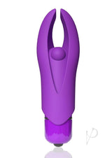 4T Demon Silicone Mini Clitoral Stimulating Vibrator - Grape