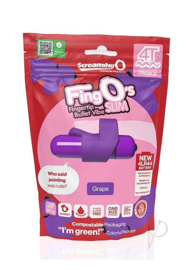 4T FingO Slim Finger Vibrator - Grape