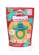 4T Skooch Vibrating Cock Ring with Clitoral Stimulator - Kiwi