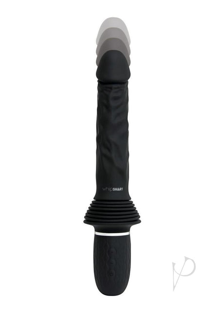 Whipsmart Thrusting Rechargeable Silicone Cock with Remote Control - Black