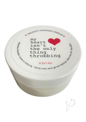 Kama Sutra Naughty Massage Candle My Heart Isn't The Only Thing Throbbing 1.7oz