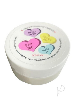 Kama Sutra Naughty Massage Candle Bend Over, Eat Me, Spank Me and Suck It 1.7oz