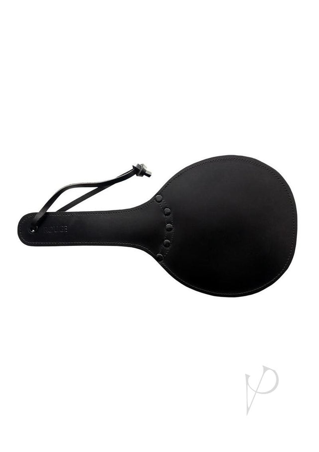 Padded Leather Ping Pong Paddle - Black