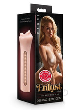 EnLust Candi Dual End Stroker - Mouth - Vanilla