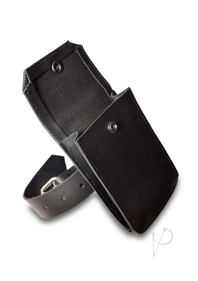 Prowler RED Leather Large Belt Pouch - Black