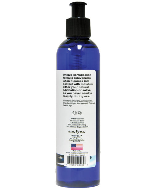 Earthly Body WaterSlide Water Based Personal Lubricant Moisturizer 8oz