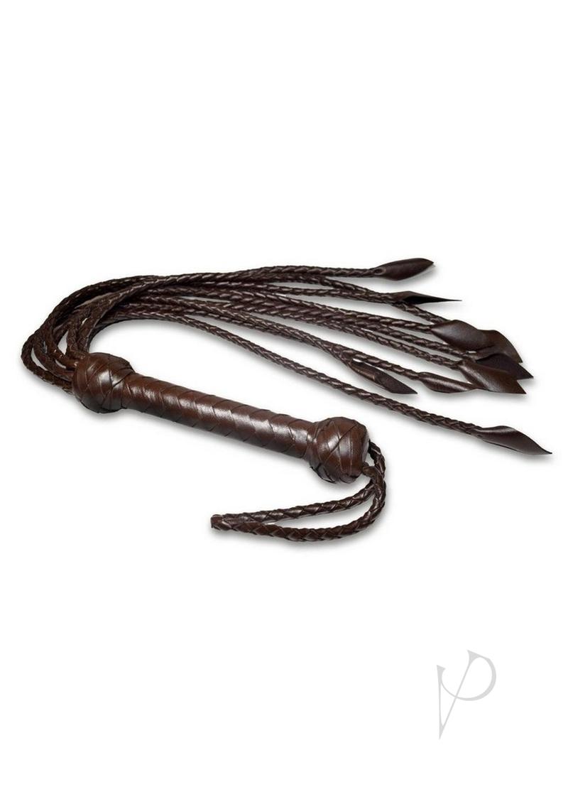 Prowler RED Leather Flogger - Brown