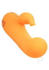 California Dreaming Montecito Muse Rechargeable Silicone Rabbit Vibrator - Orange