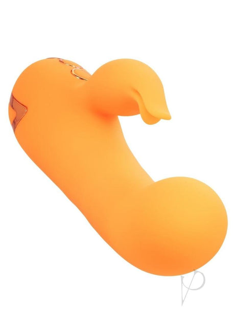 California Dreaming Montecito Muse Rechargeable Silicone Rabbit Vibrator - Orange