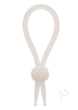 Alpha Liquid Silicone Lasso Cock Tie - Natural White