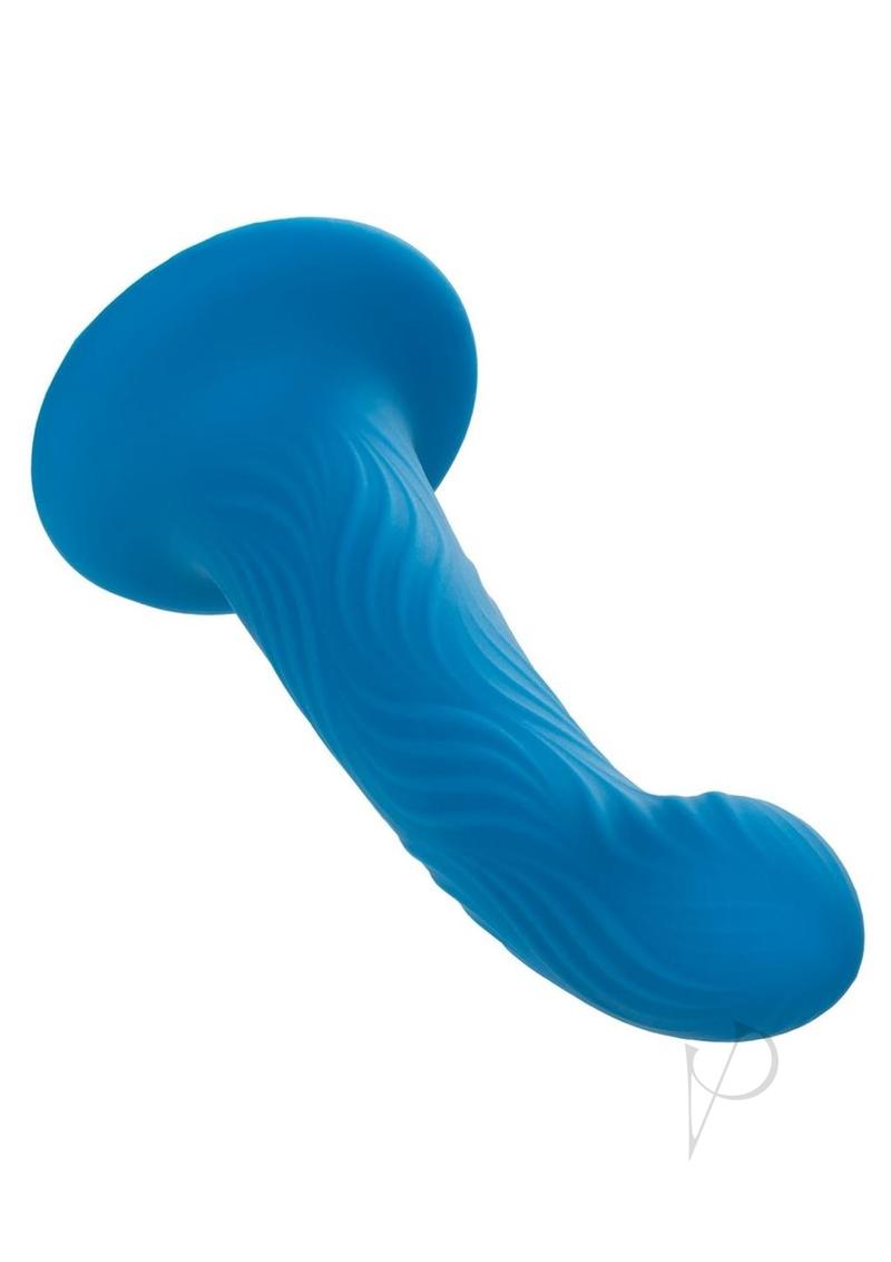 Wave Rider Ripple Silicone Anal Plug - Blue
