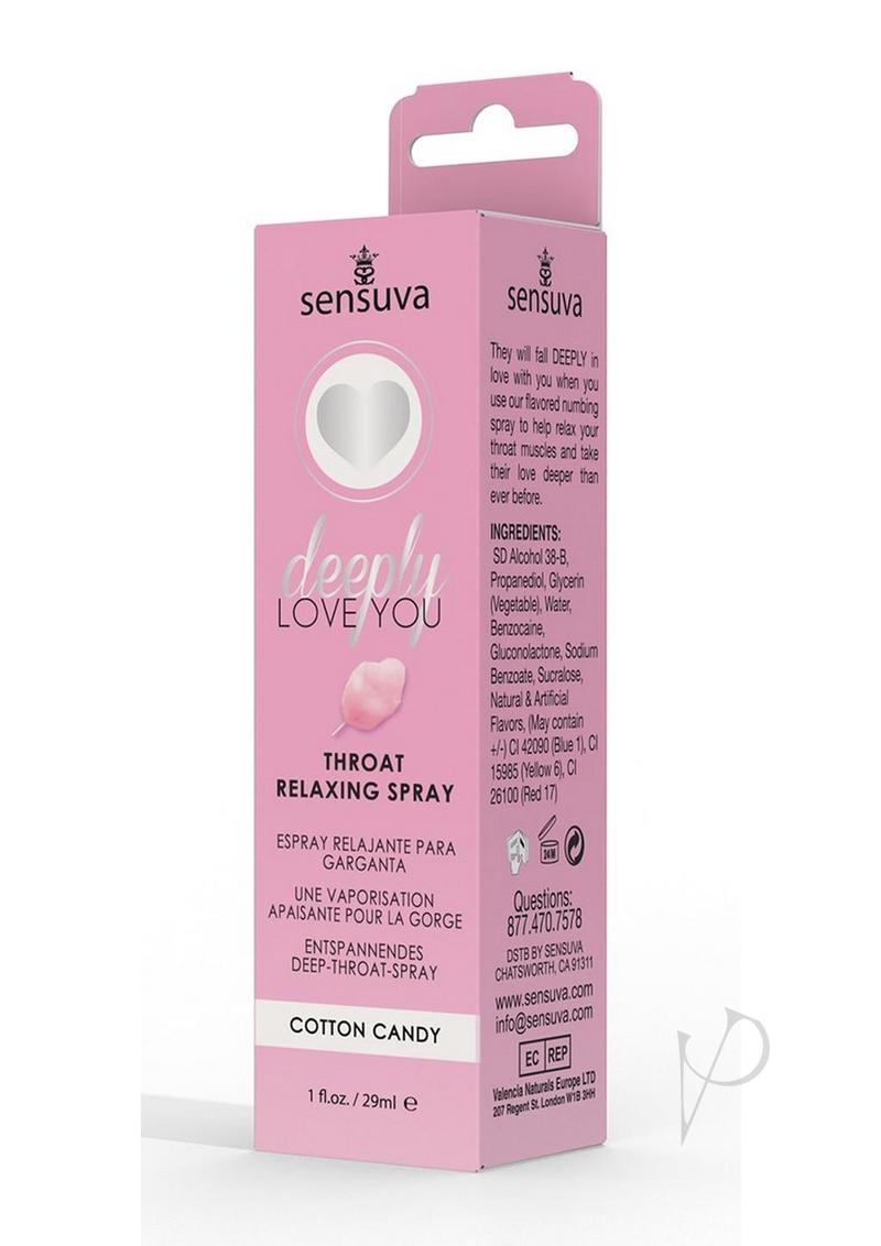 Deeply Love You Throat Relaxing Spray Cotton Candy 1oz