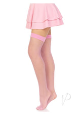 Leg Avenue Nylon Fishnet Stocking - OS - Pink