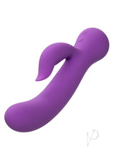 First Time Silicone Rechargeable Pleaser Rabbit Vibrator - Purple