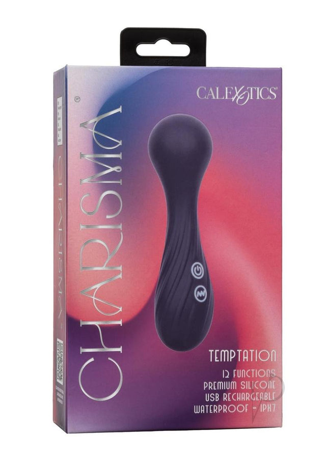 Charisma Temptation Rechargeable Silicone Massager Wand - Blue