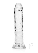 RealRock Skin Realistic Straight Dildo 6in - Clear