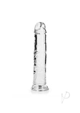 RealRock Skin Realistic Striaght Dildo without Balls 8in - Clear