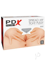PDX Plus Spread My Tight Pussy Masturbator - Vanilla