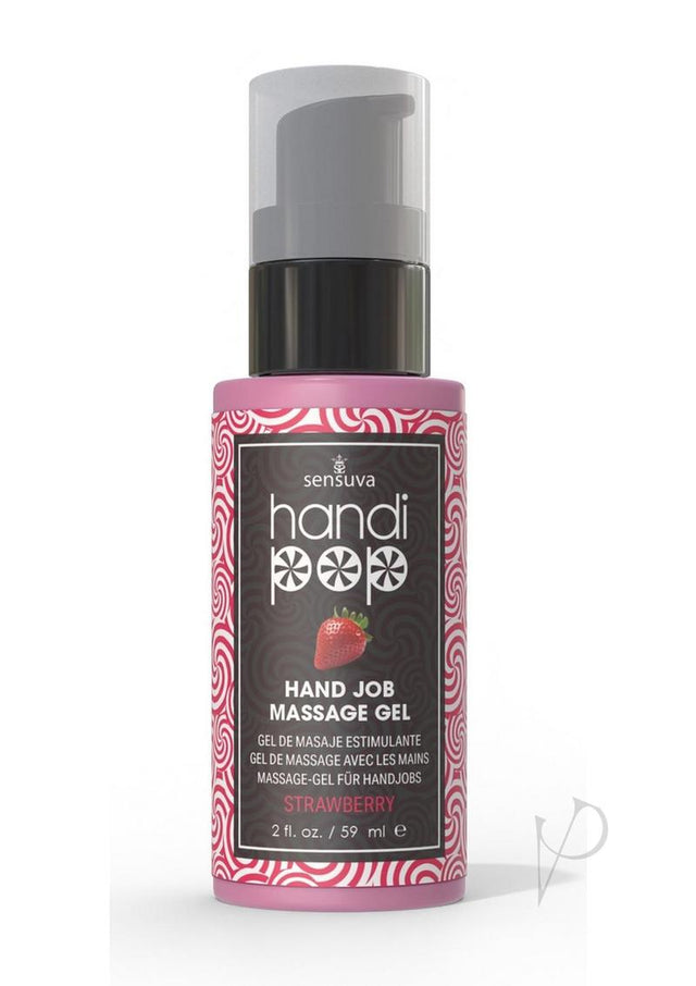 HandiPop Edible Hand Job Massage Gel Strawberry 2oz
